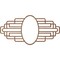 Ekena Millwork Elizabeth Wood Fretwork Pierced Ceiling Medallion, Walnut, 22"W x 11"H x 6"IW x 10 3/8"IH x 3/8"T CMWP22X11X0375EBWA - alternate 5
